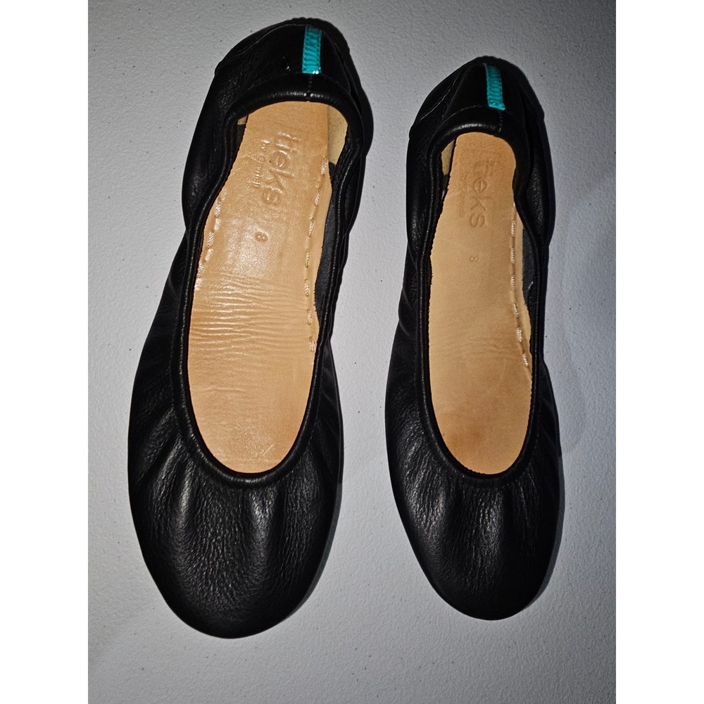 Tieks Womens Black Ballet Flats Shoes 8